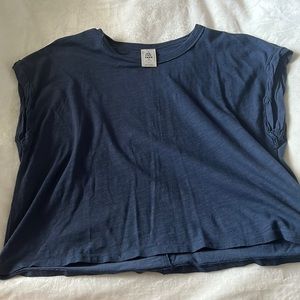 Free people navy shirt size s